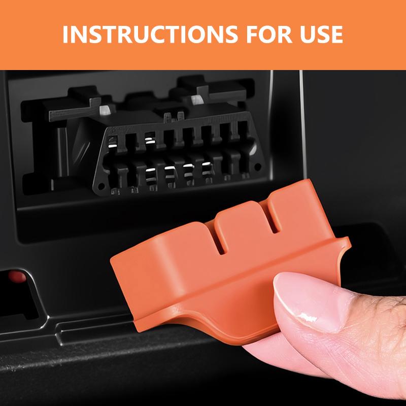 Car OBD Interface Protective Cover Silicone Obd Dust Cover Interior Accessories For Skoda Octavia A5 A7 RS Fabia Superb Rapid bst433