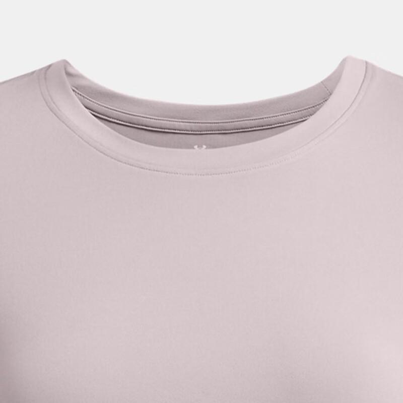 Under Armour Однотонная дышащая удобная футболка с коротким рукавом для женщин, топы светло-фиолетового цвета 1379155-015