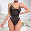 Новый сексуальный сетчатый комбинезон с металлическими цепочками, сексуальный комплект нижнего белья