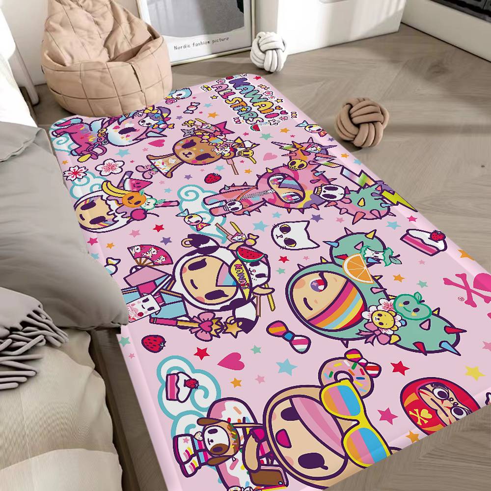 Cartoon T-Tokidoki Floor Mat Rectangle Anti-slip Home Soft Badmat Front Door Indoor Outdoor Mat Hotel Decor Mat