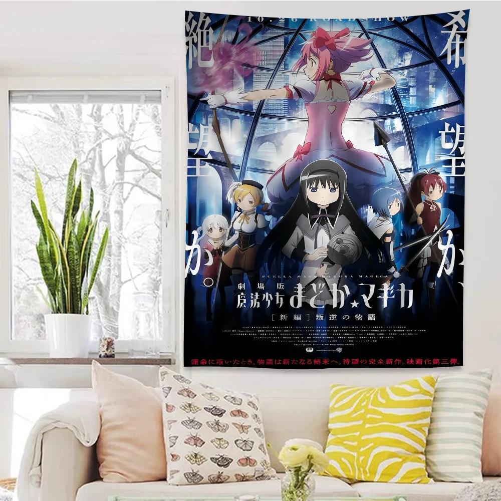 Puella Magi Madoka Magica DIY Настенный Гобелен Подвесной Таро Хиппи Коврики на Стену Декор для Комнаты в Общежитии Дома