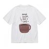 Men's Classic T-Shirt Spanish Phrases With Coffee Cup Graphic 100% Cotton Tee