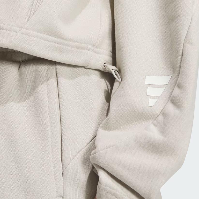 Adidas Fustl W Свободного кроя С круглым вырезом Короткий Модный Универсальный Свитшот с длинным рукавом Женский свитшот Miracle-Bauxite-Brown JM4276