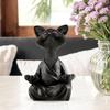 Статуэтка кошки для медитации Yousheng, сидящая фигурка котенка из смолы, скульптура животного для занятий дзэн-йогой, домашнего офиса, книжной полки, украшения для рабочего стола