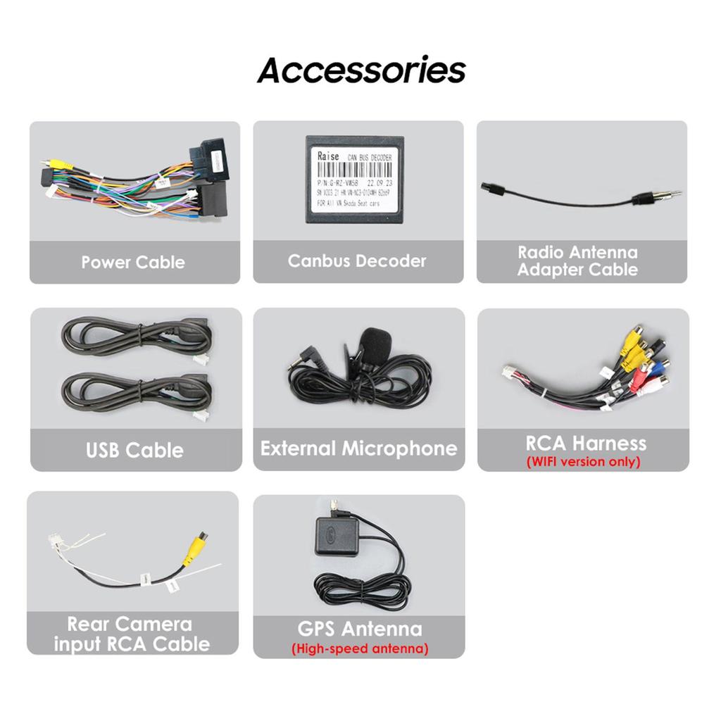 Hizpo 8" 2 Din Multimedia Player for Volkswagen Golf 5 Transporter VW Passat B6 Polo Jetta Skoda Seat Android 13 Intelligent Carplay Car Radio GPS