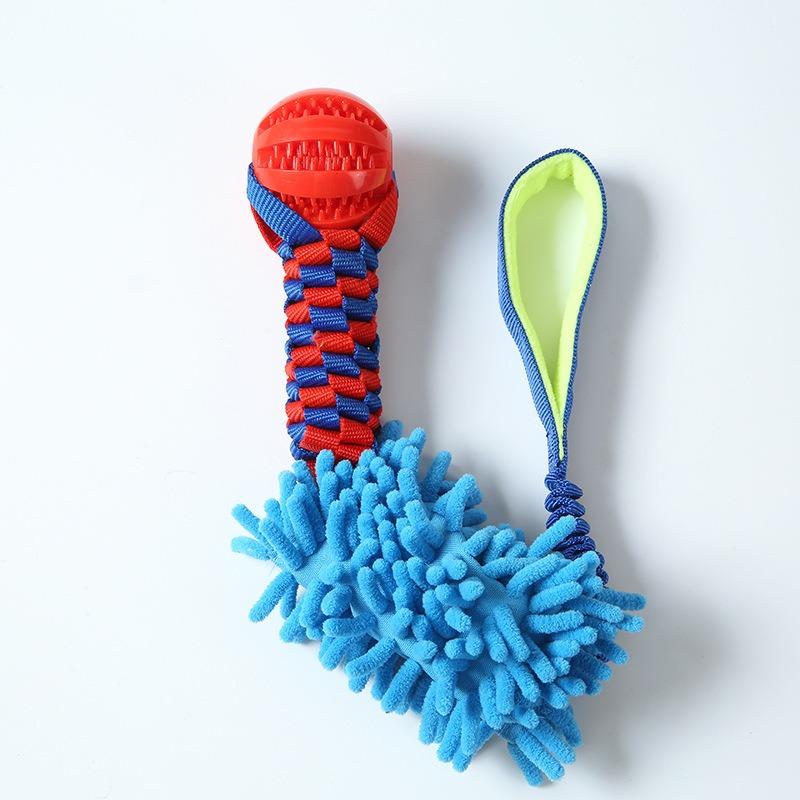 Plush Polyester Molar Toy Ball Interactive Dog Toy For Large Dogs