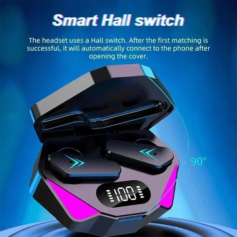 Игровые наушники Беспроводные Bluetooth-наушники с микрофоном Басовый звук Позиционирование 9D Стерео Музыка Hi-Fi Гарнитура для геймера