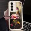 Чехол для телефона Samsung Galaxy S26 S25 Ultra S24 FE Стиль масляной живописи с птицами Оболочка S23 Plus S22 + S21 S20 5G Мягкий силикон Funda