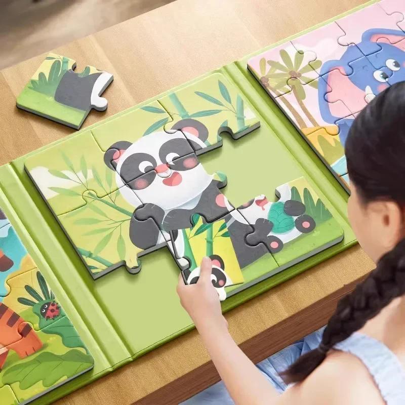 Магнитная головоломка для детей 3-6 лет Малыш Образовательные игрушки Дети Монтессори Малыш DIY