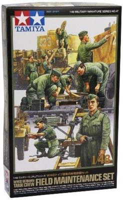 Tamiya 1/48 Серия военных миниатюр №. 47 Набор для полевого обслуживания танкового экипажа армии Германии Пластиковая модель 32547