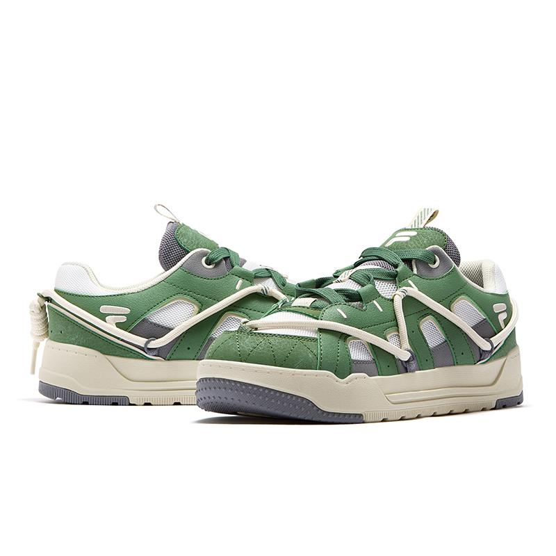 Fila Fusion Кроссовки Reef Модные Прочные Низкие Мужские кроссовки Белый Зеленый T12M532917FCG