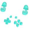 eXtremeRate Replacement for PS5 Controller Share Optional Face Clear Full Button Set for PlayStation 5 Controller Not Emerald D-Pad (BDM-010 & 020),