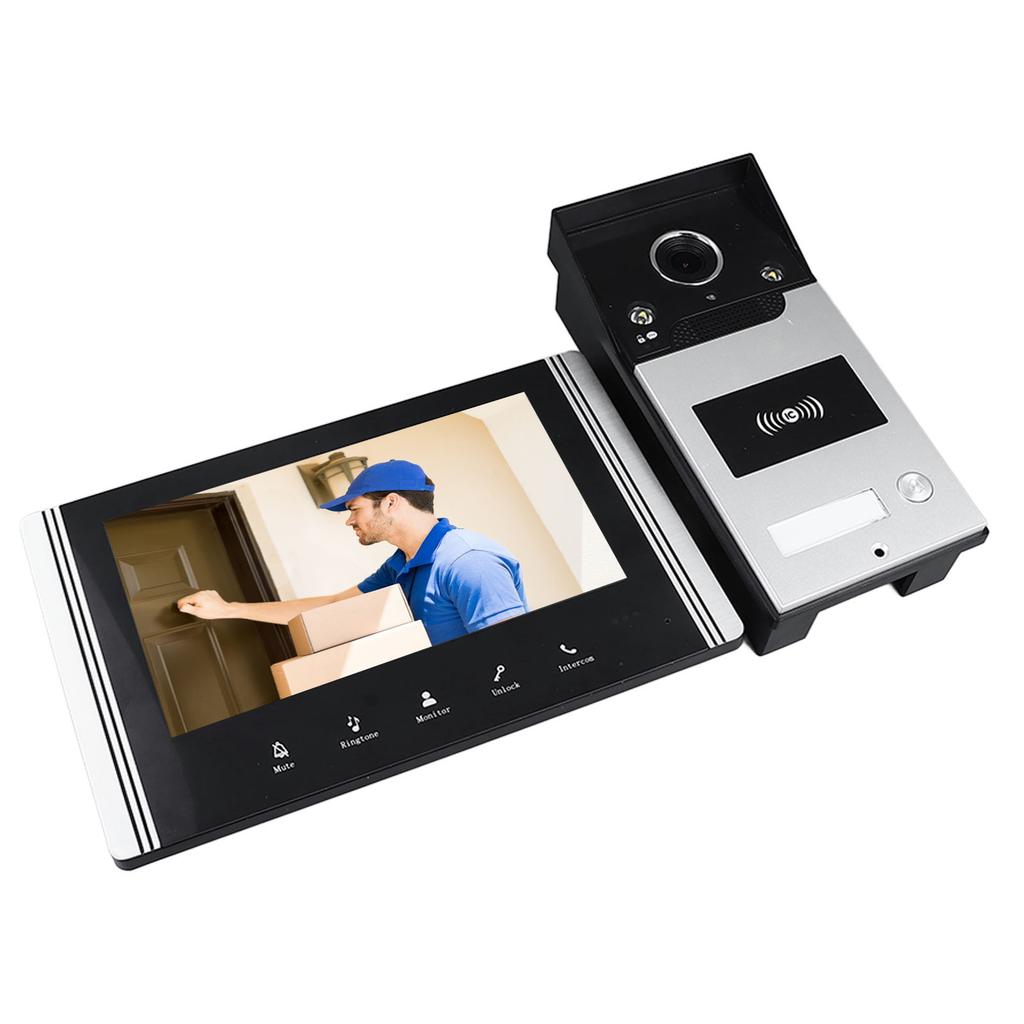 Домашний видеодомофон с HD-дисплеем и двухсторонней связью IP65 Водонепроницаемый датчик движения Сигнализация Дверной глазок