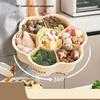 Вращающаяся тарелка с 7 отделениями для подготовки продуктов и хот-пота