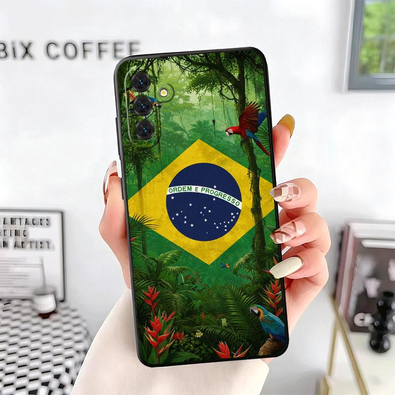 Brazil Brazilian Flag Soft Phone Case for Samsung A17 A37 A57 A16 A26 A36 A56 A15 A25 A35 A55 A14 A24 A34 A54 A13 A23 A33 A53 A5