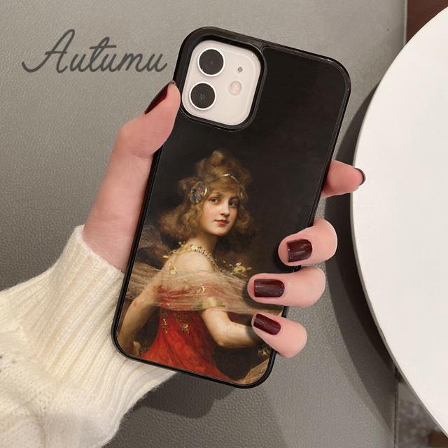 Знаменитая картина Прелесный чехол для телефона для iPhone 17 Air 15 16 16e 11 12 13 14 Pro Max Plus Чехол coque Fundas Оболочка