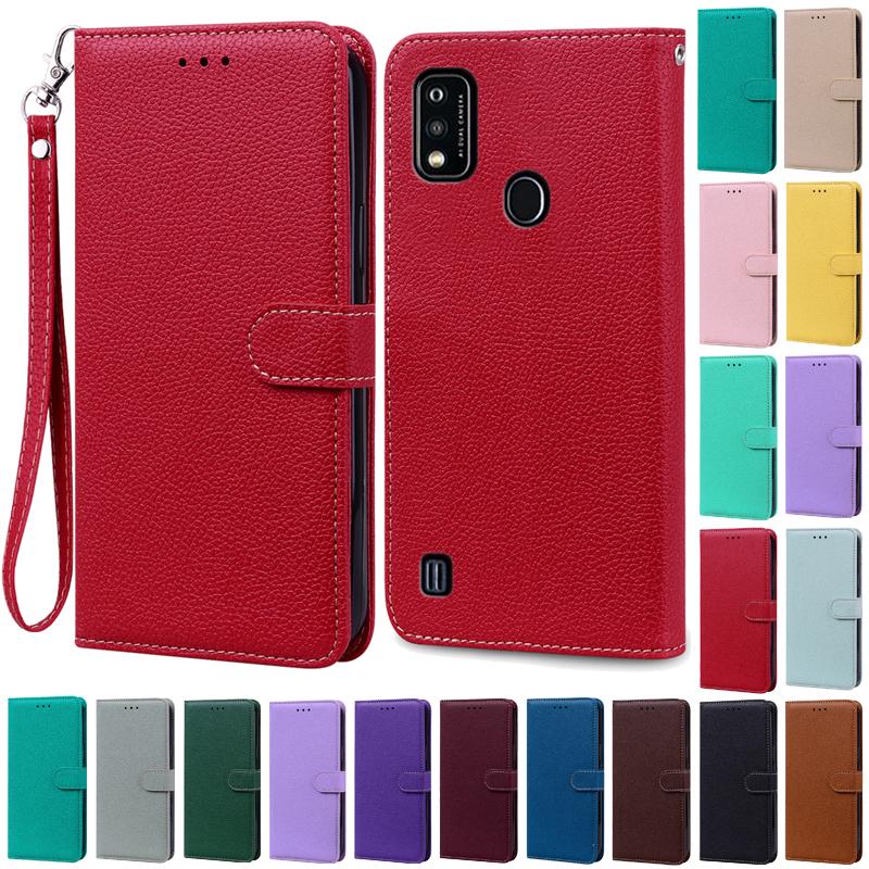 A51 Case For ZTE Blade A51 Case Soft Silicone Leather Flip Wallet Case For ZTE Blade A51 Case Back Cover Coque Fundas Etui