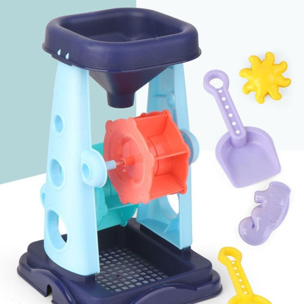 Pink Beach Toys Safety Sand Shovel Sandglass Children Sand Toys Outdoor