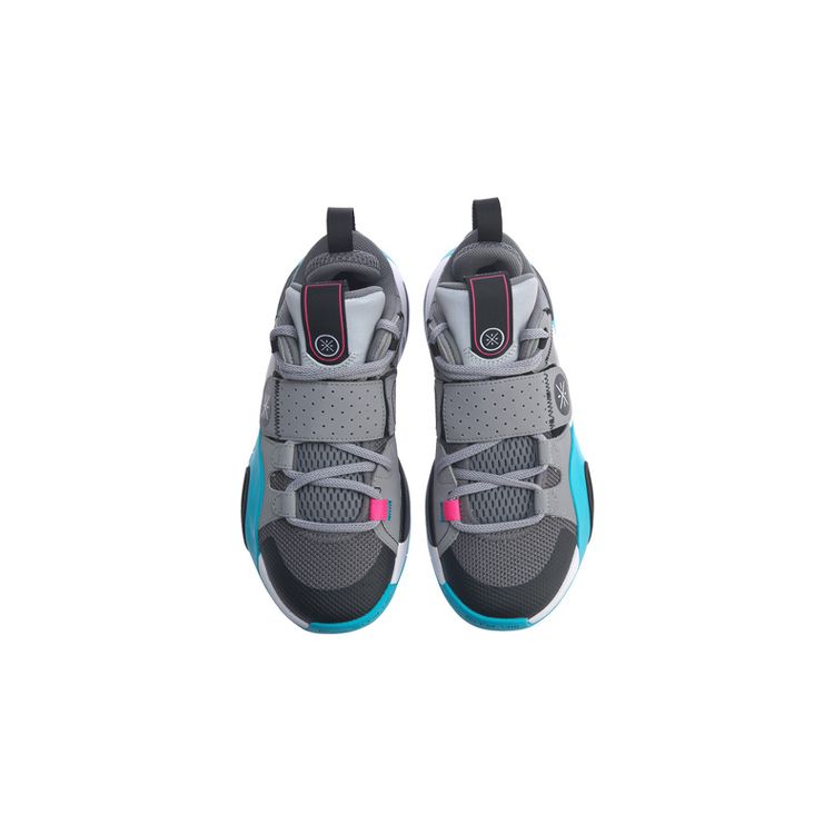 LiNing All City 8 Youth Version Shock Absorbing Non-Slip Wear-Resistant Low-Top Basketball Shoes Kids Sneakers Rock-Grey ABPQ033-1