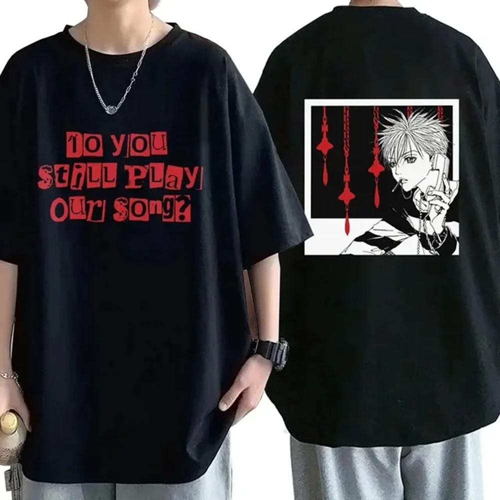 Anime Nana Osaki Print T-shirts WoShort Sleeve Cotton Casual T-shirt Oversize Streetwear Clothes for Teens 72497