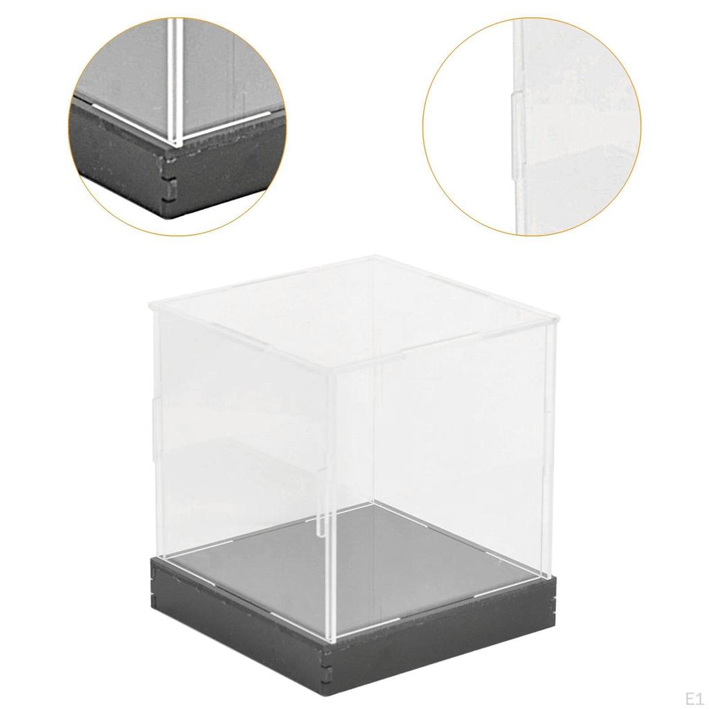 Acrylic Countertop Display Case, Sturdy Cube, Transparent, for Model Cars And Figurines.
