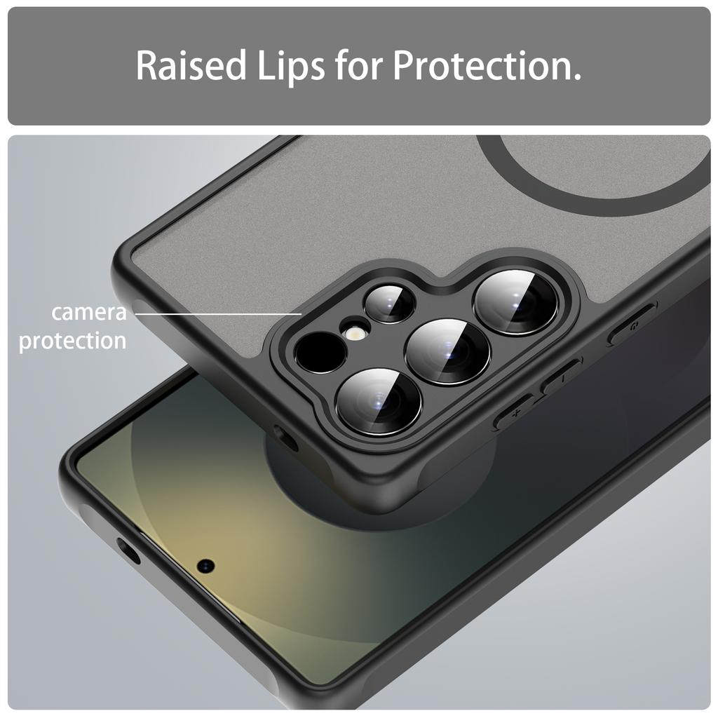 Samsung Galaxy S25 Ultra Phone Case,Magnetic Shockproof Phone Case,Bumper Hybrid Cover for Samsung Galaxy S25 Ultra