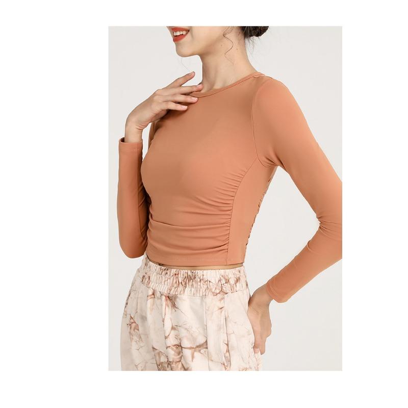 Женская спортивная одежда для йоги с длинным рукавом на весну и осень