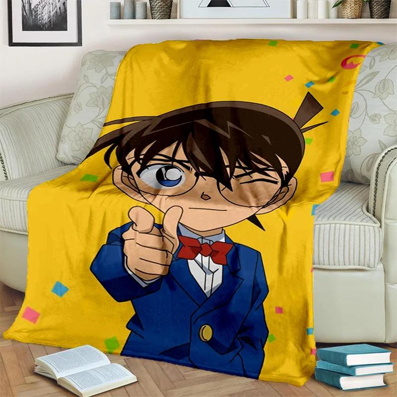 3D Детектив Конан аниме мультфильм HD одеяло, мягкое одеяло для дома, спальни, кровати, дивана, пикника, путешествия, офиса, покрывало, детское одеяло