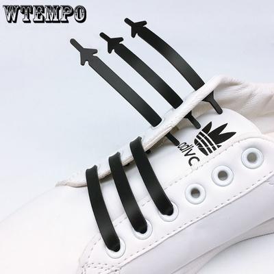 12 шт./лот, силиконовые шнурки без завязок, эластичные шнурки для обуви, специальные шнурки для детей/взрослых, резиновые кроссовки со шнуровкой, шнурки для обуви