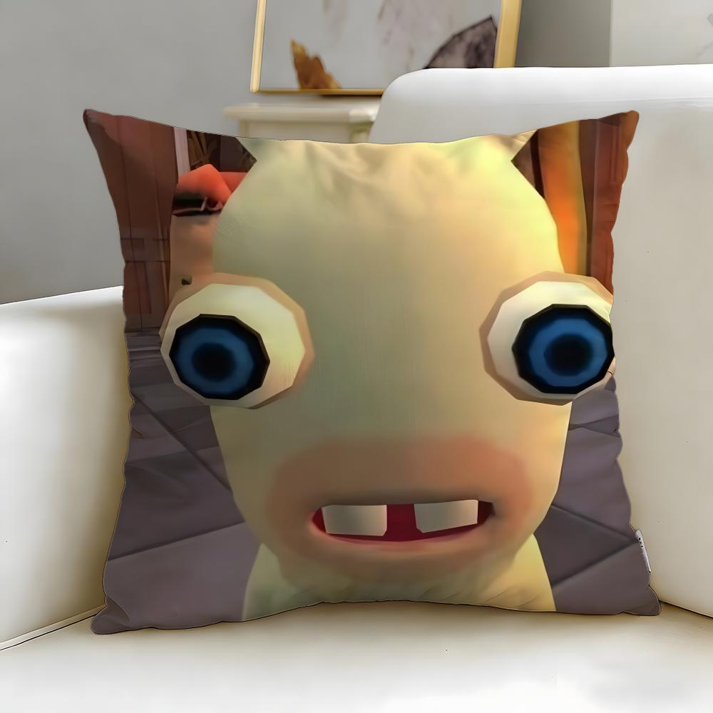 Популярная игра Rabbids Наволочка Мягкая и Легко стирающаяся – Универсальная для Дивана, Кровати, Путешествий и Офиса