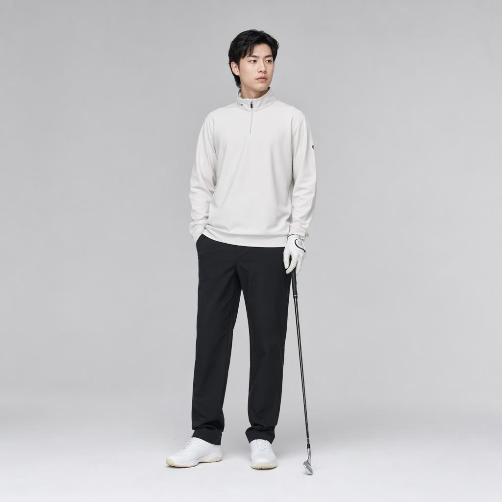 Fila Серия Гольф FW25 Плетеные Однотонные Повседневные Брюки для Гольфа Мужские брюки A11M615803F-BK