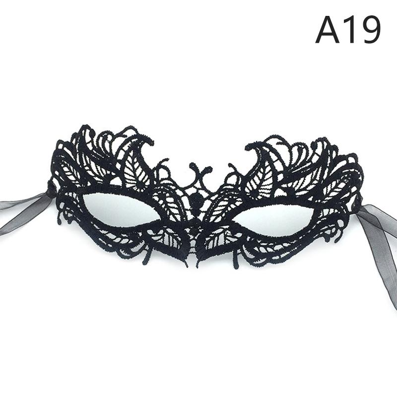 Women Hollow Lace Masquerade Face Mask Sexy Cosplay Prom Party Props Eye Mask