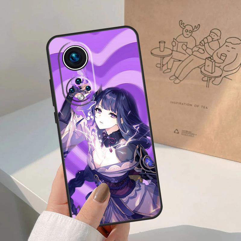 Кейс для Honor 400 200 90 70 50 X8c X8b X9a X9b X9c X9d Win с изображением Baal из игры Genshin Impact, For Honor, Magic 7 Lite 5 6 8 Pro