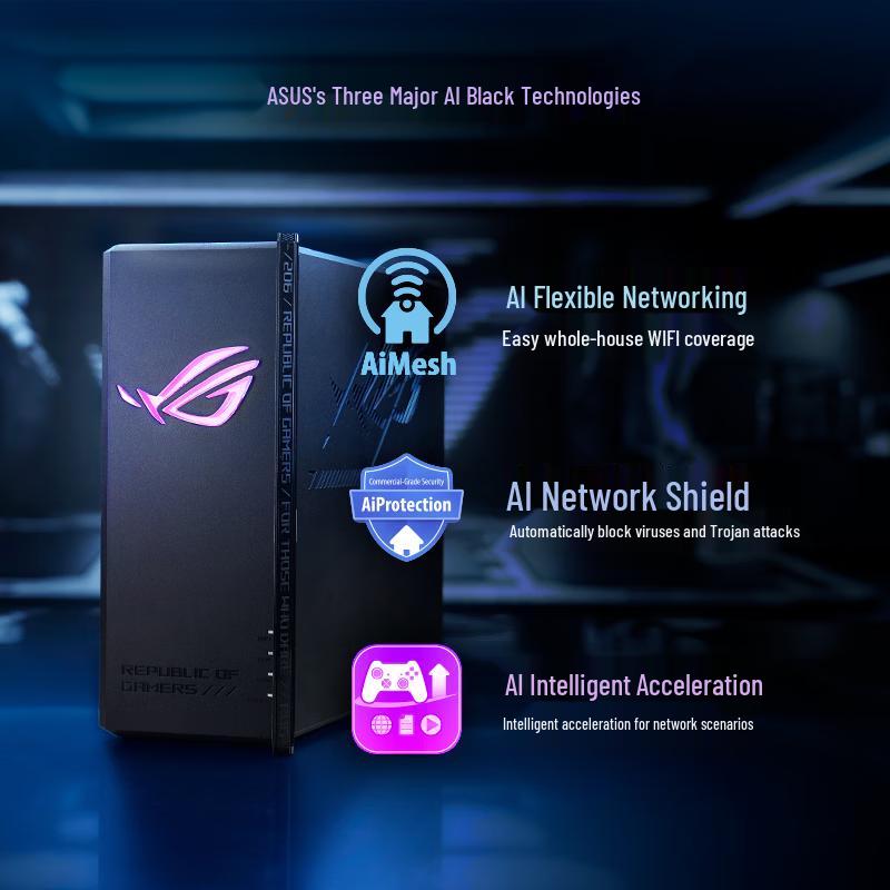 ASUS ROG BE7200X WiFi 7 Gaming AI Router (CN version)