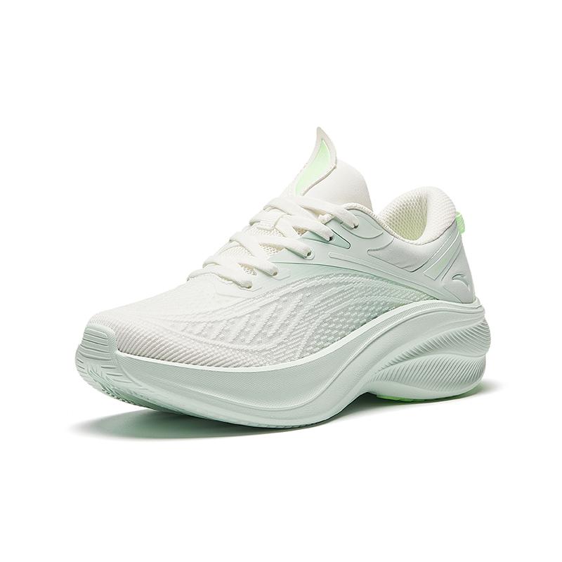 Новые кроссовки Anta Leaf 5.0 с амортизацией, износостойкие, дышащие, легкие, низкие, для бега, женские, бело-зеленые 922525575F-1