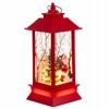 Led Christmas Lantern Decoration Stained Glass Christmas Lantern