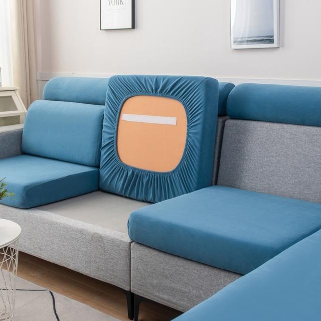 Мягкий однотонный чехол для дивана высшего качества, чехол для подушки, высокоэластичный чехол без катышков, подходит для всех модульных диванов, устойчив к царапинам от домашних животных
