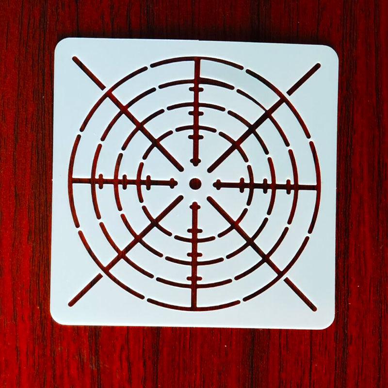 Трафарет паутины «Мандала»: Шаблон для самостоятельной росписи стен