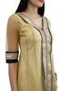 Atasi Womens Designer Beige Anarkali Readymade Salwaar Kameez with Dupatta