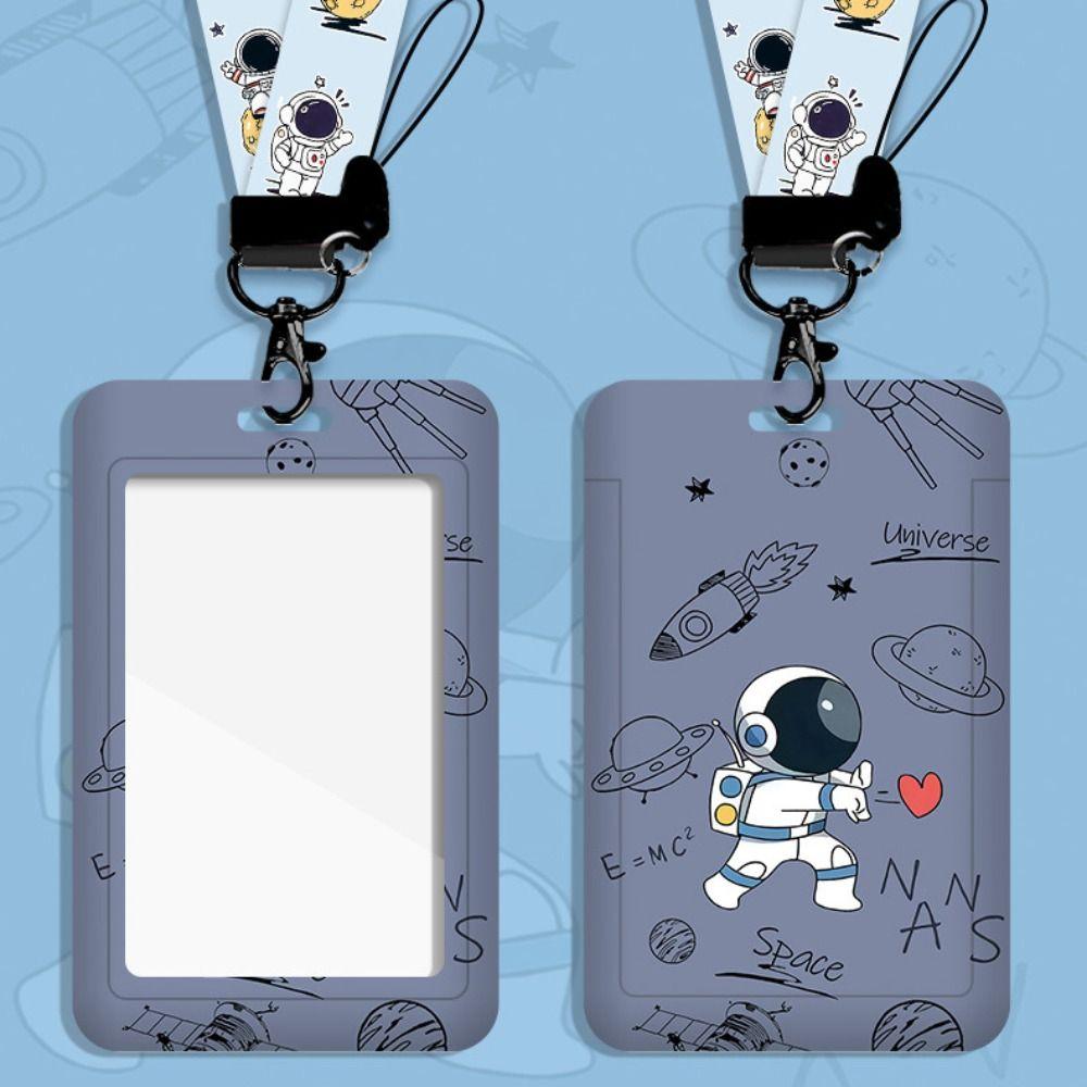 Astronaut ID Holders Cartoon Business Card Holder New Card Cover Case Student