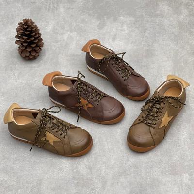 Новая ретро повседневная обувь, удобная спортивная женская обувь с круглым носком