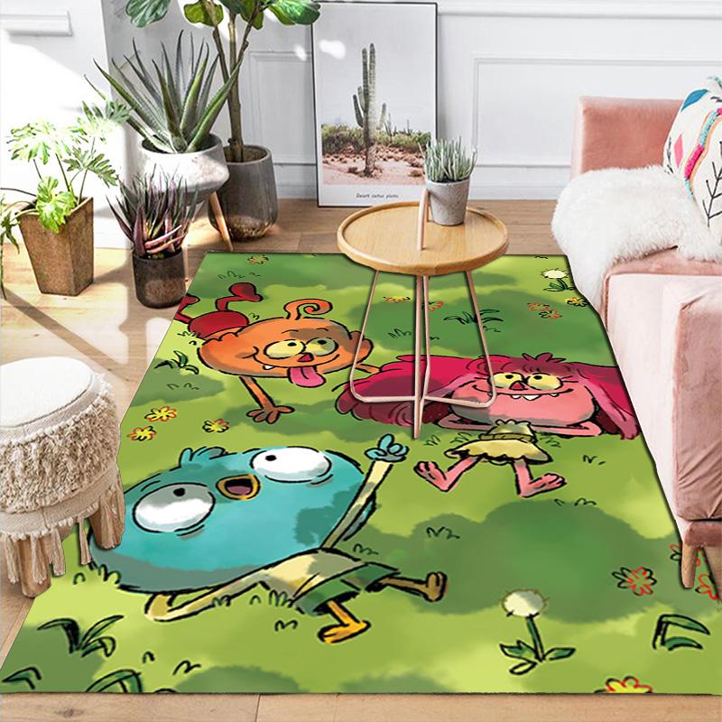 Anime Characters Rug Floor Mat for Living Room or Bedroom Soft and Comfortable Carpet a Gift for Birthday and Holiday.