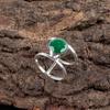 Green Onyx Gemstone 925 Sterling Silver Jewelry Handmade Ring For Wedding Gift RR-13-17