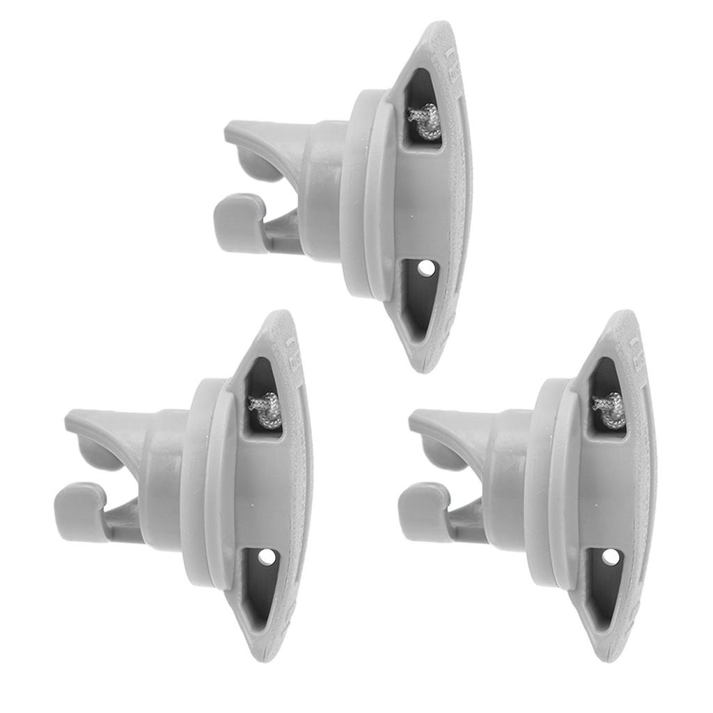 3pcs Inflatable Boat Valve Professional 8 Teeth PVC Leakproof Inflatable Replacement Air Plug for Kayak Rubber Dinghy