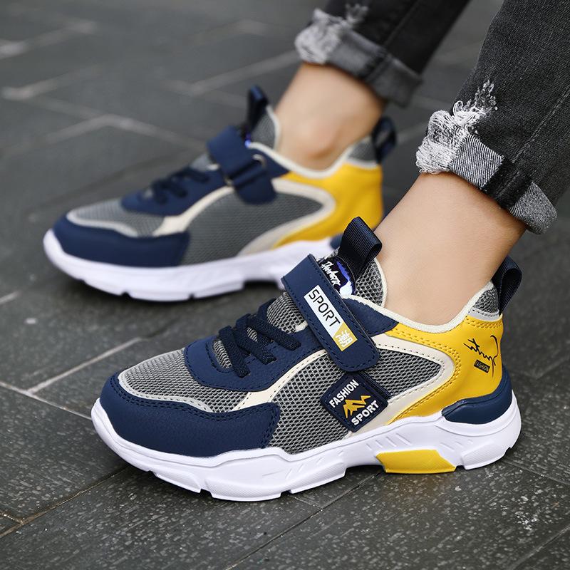 Летняя детская модная спортивная обувь для бега для мальчиков, дышащая уличная обувь для отдыха, легкие кроссовки