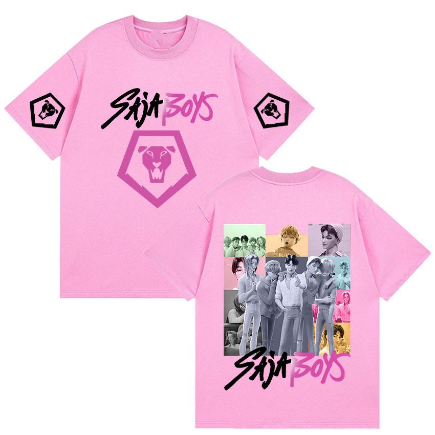 K-pop Saja Boys Охотники на демонов 2025 Фильм Графические футболки Мужские Женские Эстетичные Модные футболки Повседневные Оверсайз Футболки с коротким рукавом