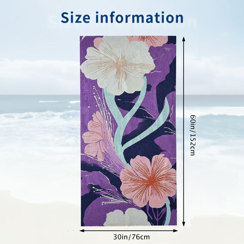 Abstract Dahlia Flower Beach Towel for Adults Towel Fashion Blanket Ultra Absorbent Quick-Drying Pool Towels for Travel Swimming Camping