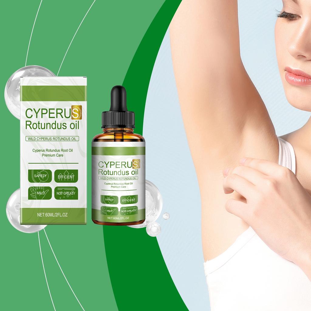Масло Cyperus Rotundus для удаления волос, натуральное масло кипрея, уменьшает рост волос, успокаивает кожу, идеально подходит для мужчин и женщин, 60 мл
