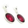 [I8607] - Silver Red 'Movida' Designer Earrings