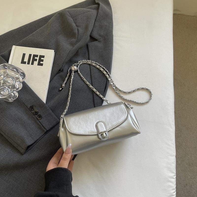 Премиальная сумка-цепочка женская 2025 новая модная маленькая квадратная сумка универсальная ретро весна и лето сумка через плечо сумка-мессенджер женская сумка